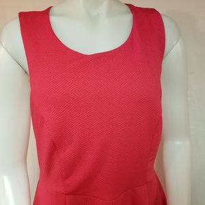 Forever 21 Size 1X Red Sleeveless Flare Dress